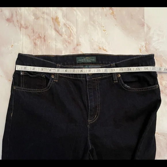 Lauren Jeans Co Ralph Lauren dark wash jeans in size 14 - Picture 4 of 7